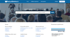 Desktop Screenshot of kurzy.edumenu.cz